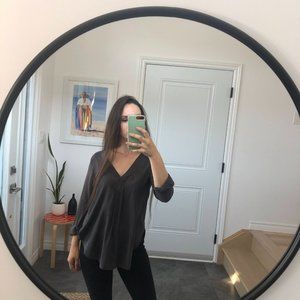 *H&M Conscious Dark Grey Blouse